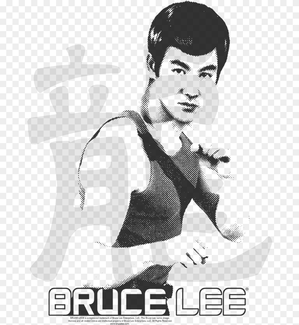 Bruce Lee Punch Men39s Regular Fit T Shirt Shirt, Gray Free Transparent Png
