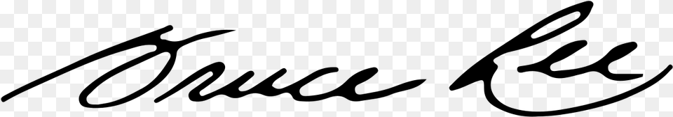 Bruce Lee Signature, Gray Png Image