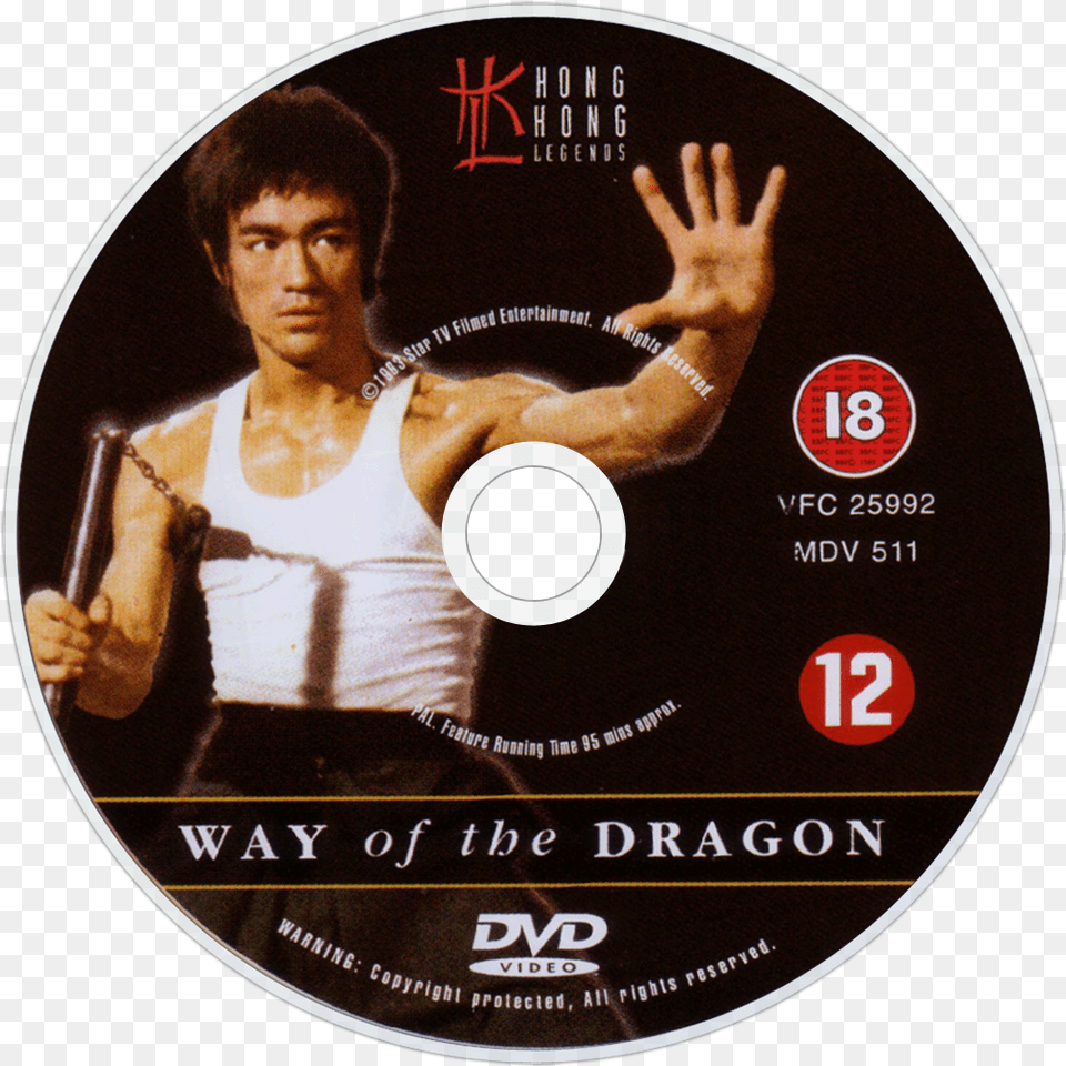 Bruce Lee Way Of The Dragon Bruce Lee, Adult, Disk, Dvd, Male Free Transparent Png