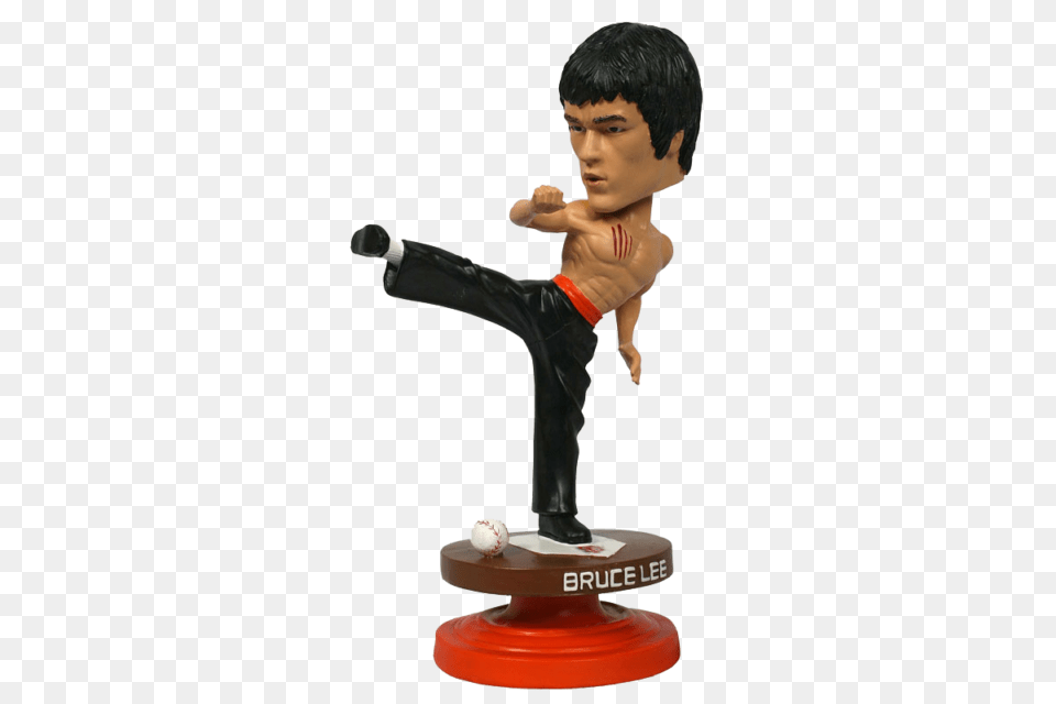 Bruce Lee Year Of The Dragon Bobble High Kick San Francisco, Figurine, Person, People, Ball Free Png Download