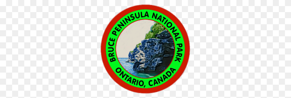 Bruce Peninsula National Park Round Sticker, Land, Nature, Outdoors, Plant Free Png