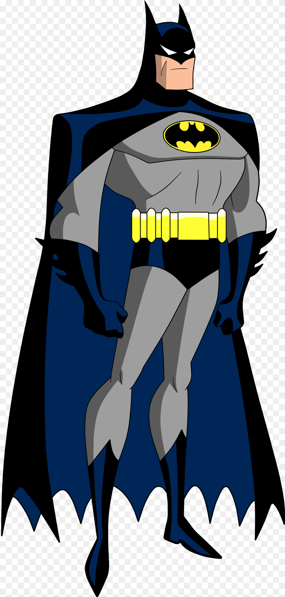 Bruce Timm Batman, Cape, Clothing, Logo, Person Free Png
