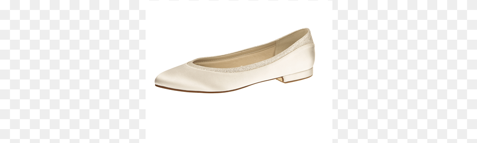 Brudesko Model Stevie Ivory Satinfine Glitterid Slip On Shoe, Clothing, Footwear Png Image