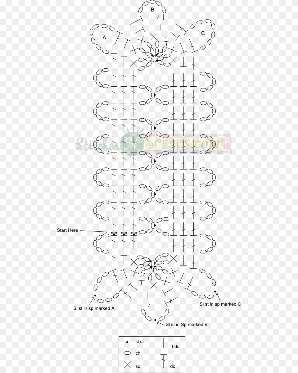 Bruges Lace Napkin Ring Chart Line Art, Text Free Png Download