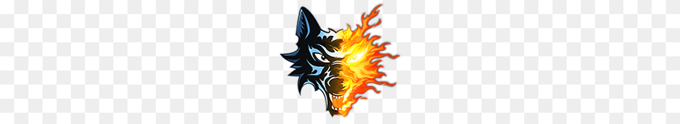 Bruleurs De Loups Head Logo, Fire, Flame, Light, Bonfire Png Image