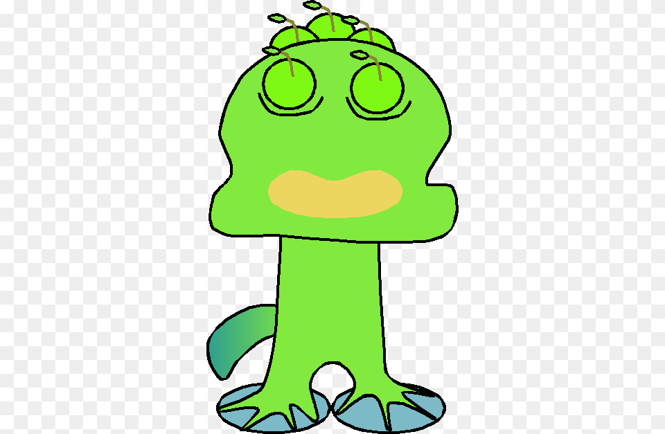 Brump Sans Toad, Green, Cartoon Free Png