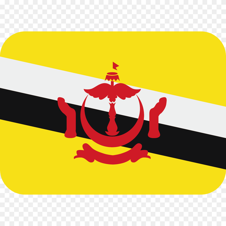 Brunei Flag Emoji Clipart, Logo, Emblem, Symbol Png