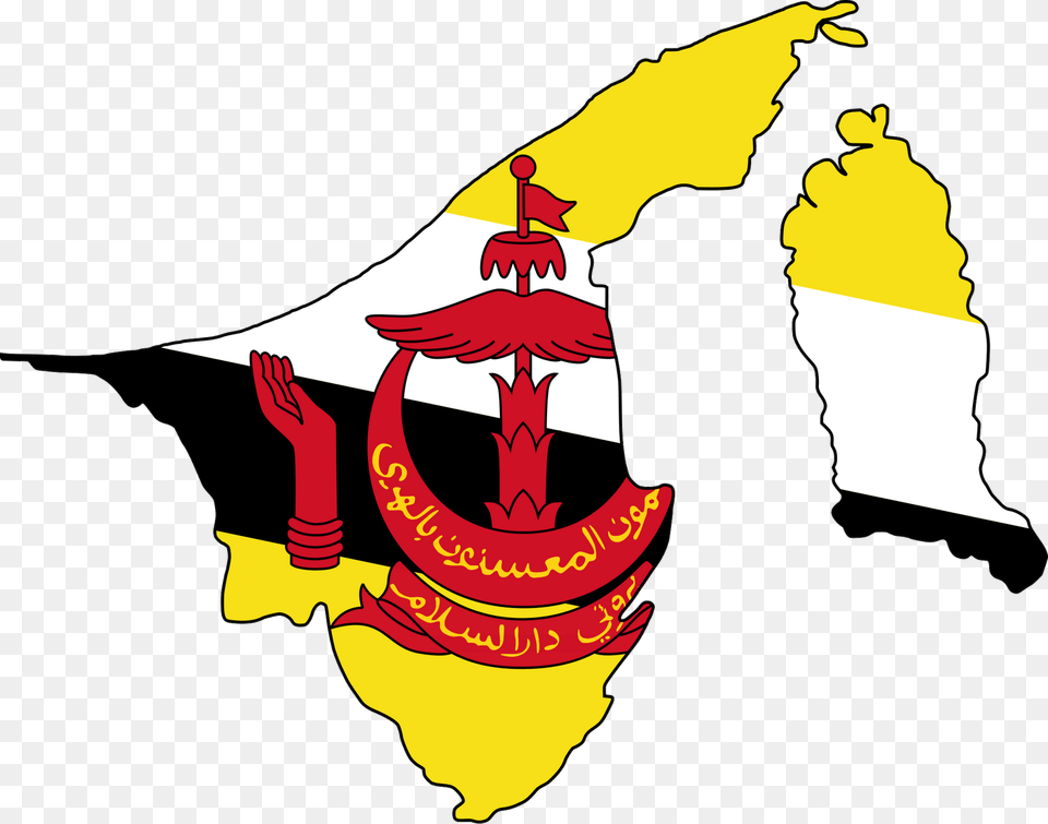 Brunei Map And Flag, Logo, Person, Electronics, Hardware Free Transparent Png