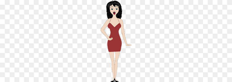 Brunette Adult, Clothing, Dress, Female Free Png Download