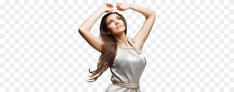 Brunette Model With Stylish Haircut Girl Hairstyle Models, Clothing, Dress, Evening Dress, Formal Wear Free Transparent Png
