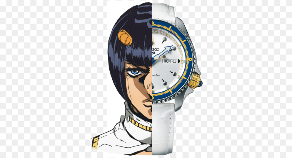 Bruno Bucciarati Watch Seiko X Jojo Watches, Arm, Body Part, Person, Wristwatch Free Png Download