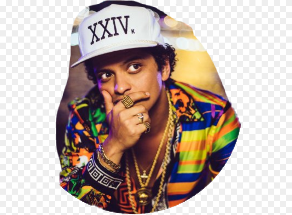 Bruno Mars, Head, Portrait, Baseball Cap, Cap Free Png