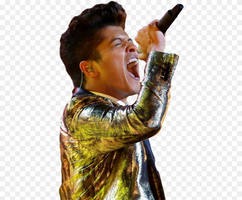 Bruno Mars Collaborating With Disney Alcohol, Solo Performance, Body Part, Person, Performer Free Png Download