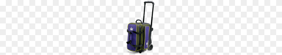 Brunswick Crown Deluxe Double Roller Purpleyellow Bowling Bag, Baggage, Suitcase Free Png