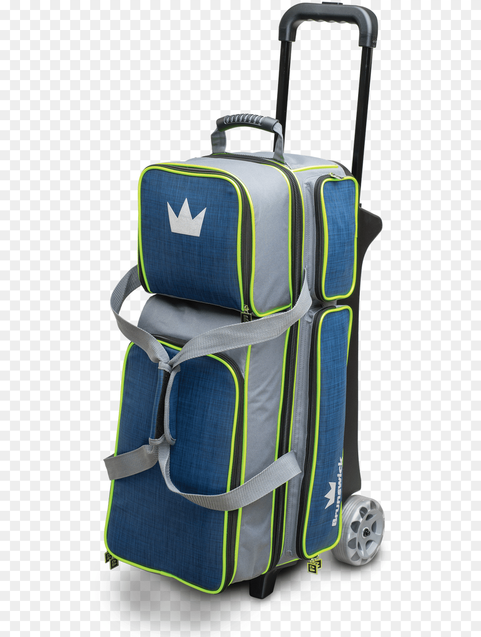 Brunswick Crown Deluxe Triple Roller Bowling Bag, Baggage, Backpack, Accessories, Handbag Png Image