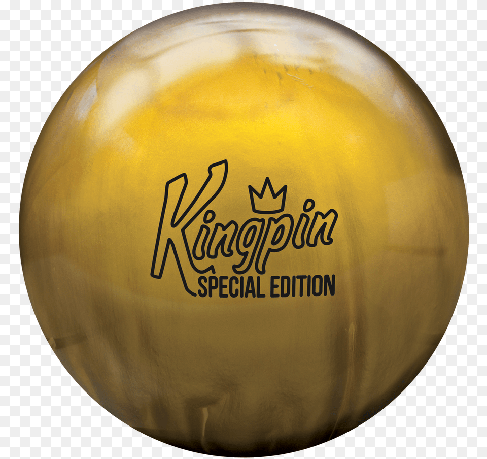Brunswick Kingpin Gold Special Edition Sphere, Ball, Bowling, Bowling Ball, Leisure Activities Png Image