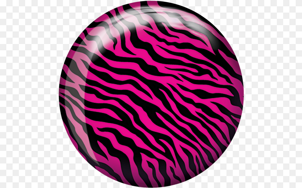 Brunswick Pink Zebra Glow Viz A Ball Bowling Ball Clipart Brunswick Bowling Balls, Sphere, Home Decor, Pottery, Diaper Free Transparent Png