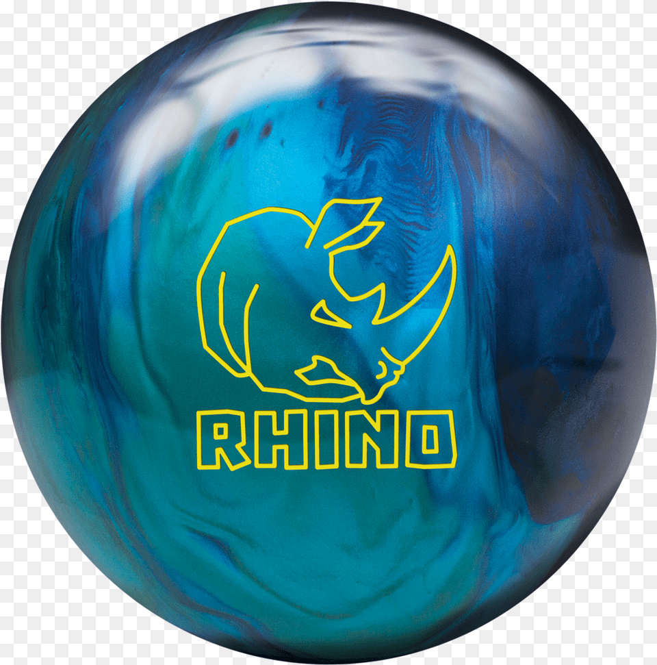 Brunswick Rhino Cobaltaquateal Bowling Ball Clipart Brunswick Rhino Bowling Ball, Bowling Ball, Leisure Activities, Sphere, Sport Png Image