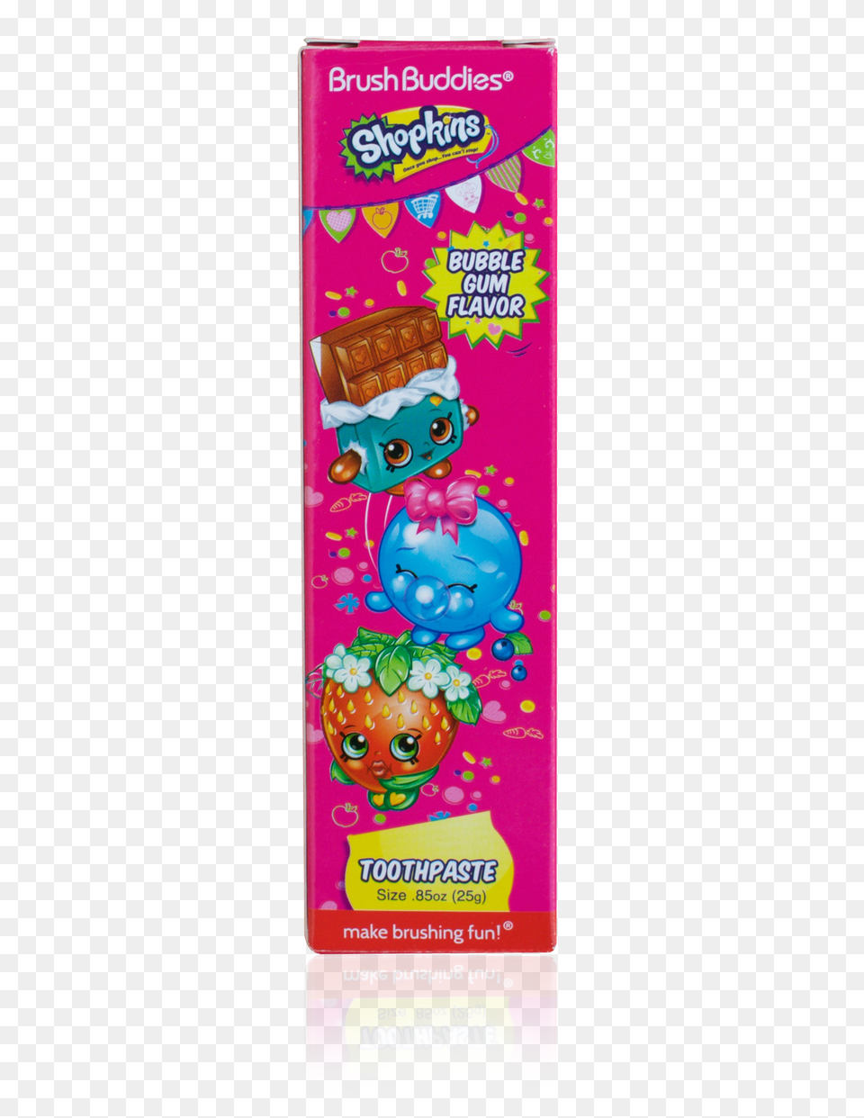 Brush Buddies Shopkins Bubble Gum Travel Toothpaste Oz, Baby, Food, Person, Sweets Free Png Download