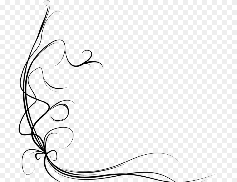 Brush By Heybieber14 Line Art, Gray Free Transparent Png