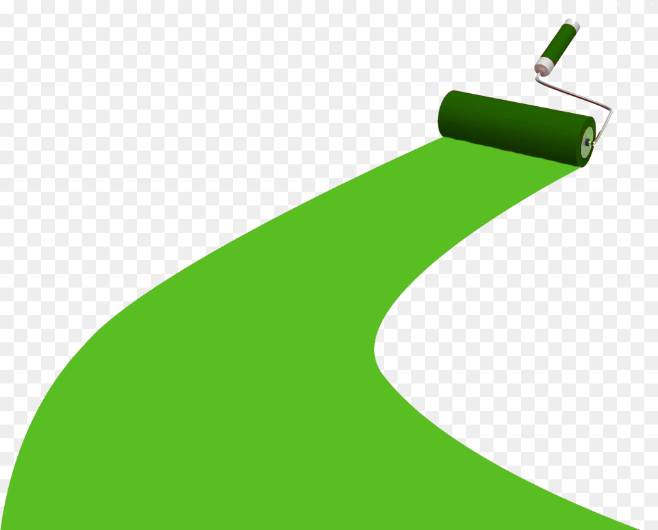 Brush Clipart Green Paint Paint Roll Brush, Golf, Sport Png Image