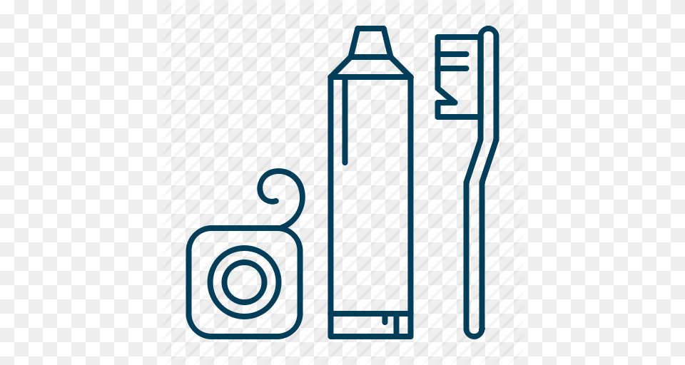 Brush Dental Floss Hygiene Paste Icon, Bottle, Gate Free Png Download