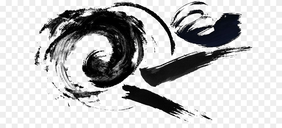 Brush Drawing Ink Chinese Ink Style Circle, Art, Person, Outdoors Free Png Download