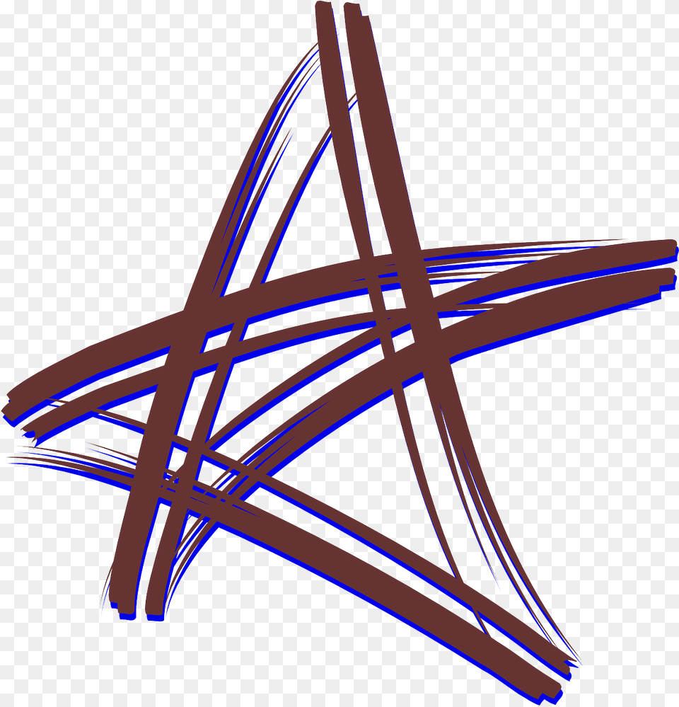 Brush Five Point Star Picture Artistic Star, Purple, Cross, Symbol, Lighting Free Transparent Png