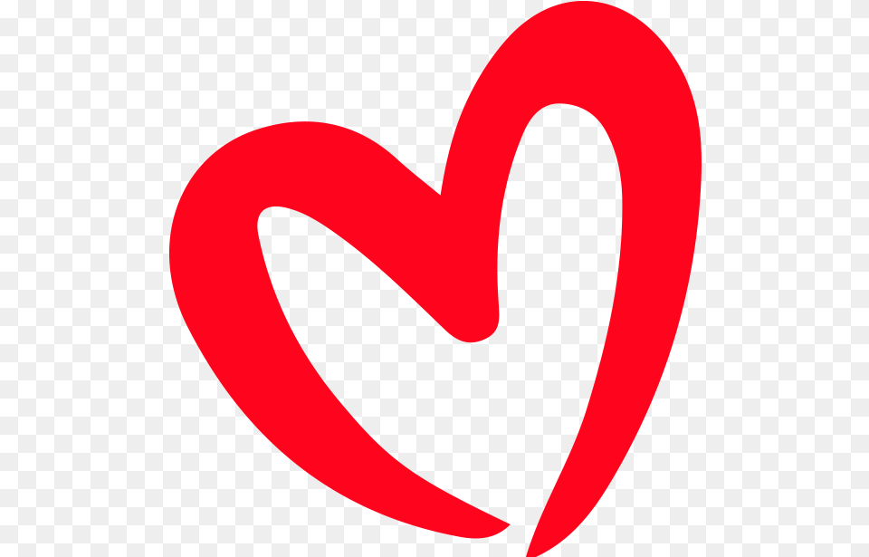Brush Heart Hand Drawn Transparent Heart, Logo Png Image