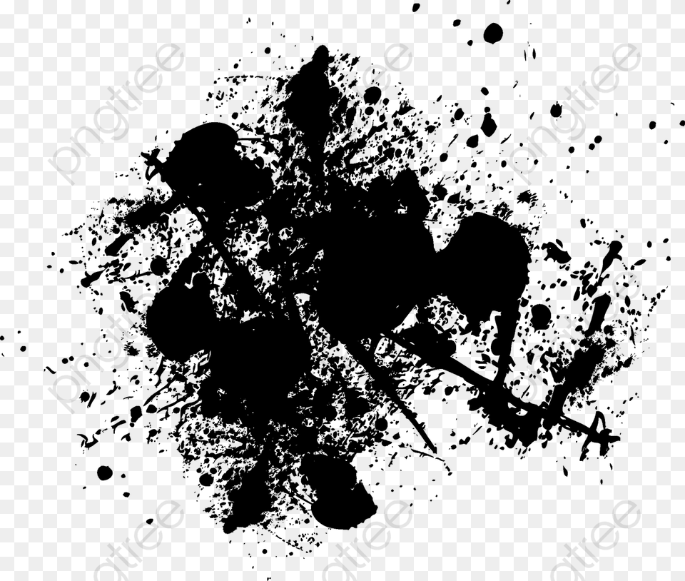 Brush Ink Effect Vector And With 3 Feet Smaller December, Gray Free Png