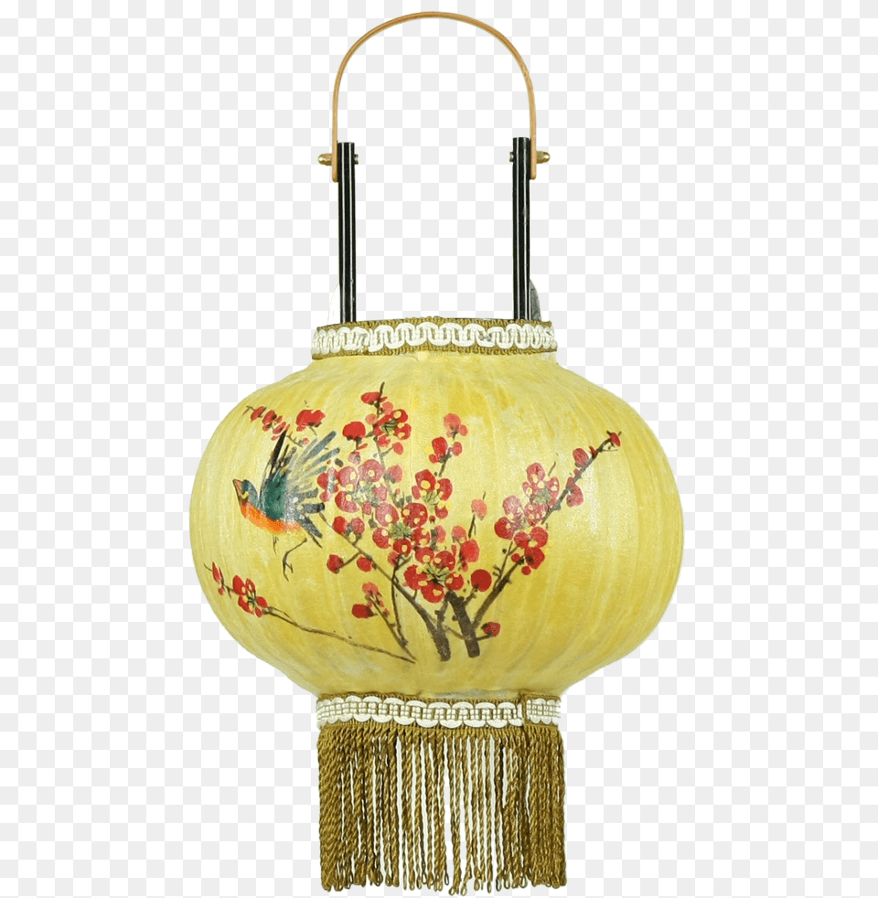 Brush Painting Taiwan Lantern Floral Design, Accessories, Lamp, Bag, Handbag Free Transparent Png