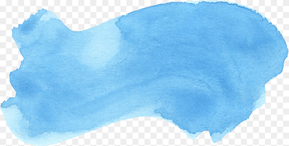 Brush Stroke Blue Watercolor Brush, Ice, Nature, Outdoors, Iceberg Png Image