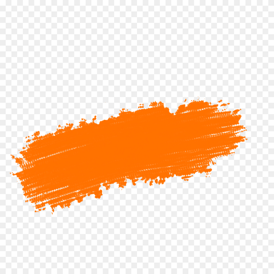 Brush Strokes Orange Paint Brush Full Size Orange Paint Brush Free Transparent Png