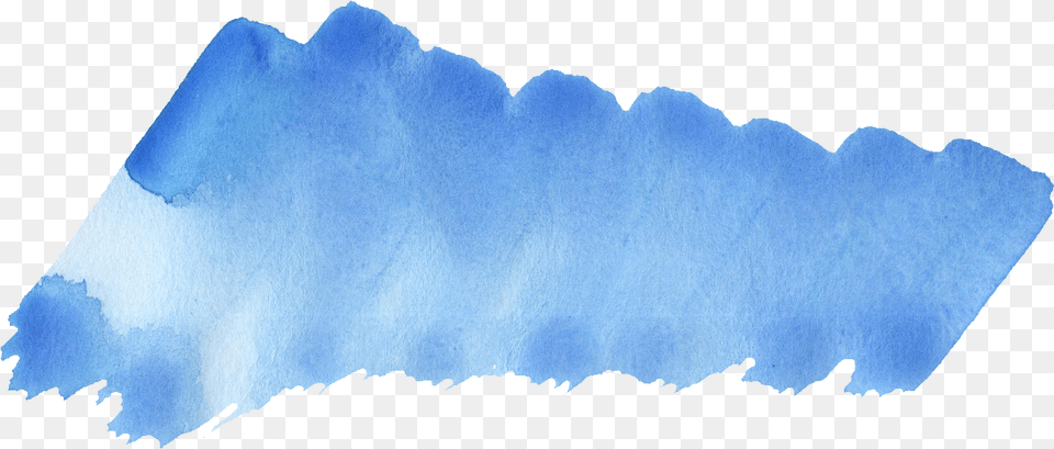 Brush Strokes Sky Blue Watercolor Transparent Large Watercolor Brush, Ice, Outdoors, Nature Png Image