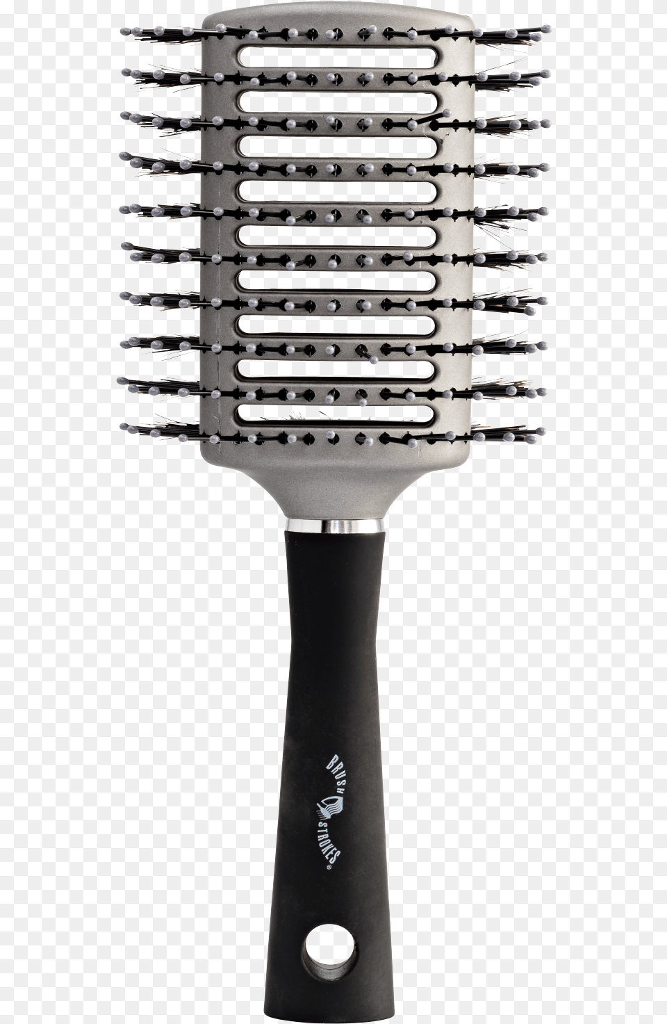 Brush Strokes Vented Dual Sided Oval Brush, Device, Tool, Electrical Device, Microphone Free Png