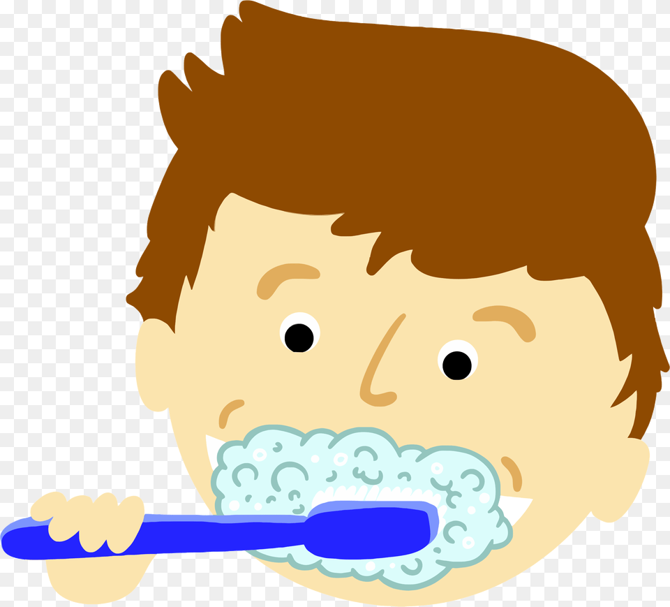 Brush Teeth Awesome Clipart Boy Brushing Gclipart Clip Art Brushing Teeth, Device, Tool, Baby, Person Png