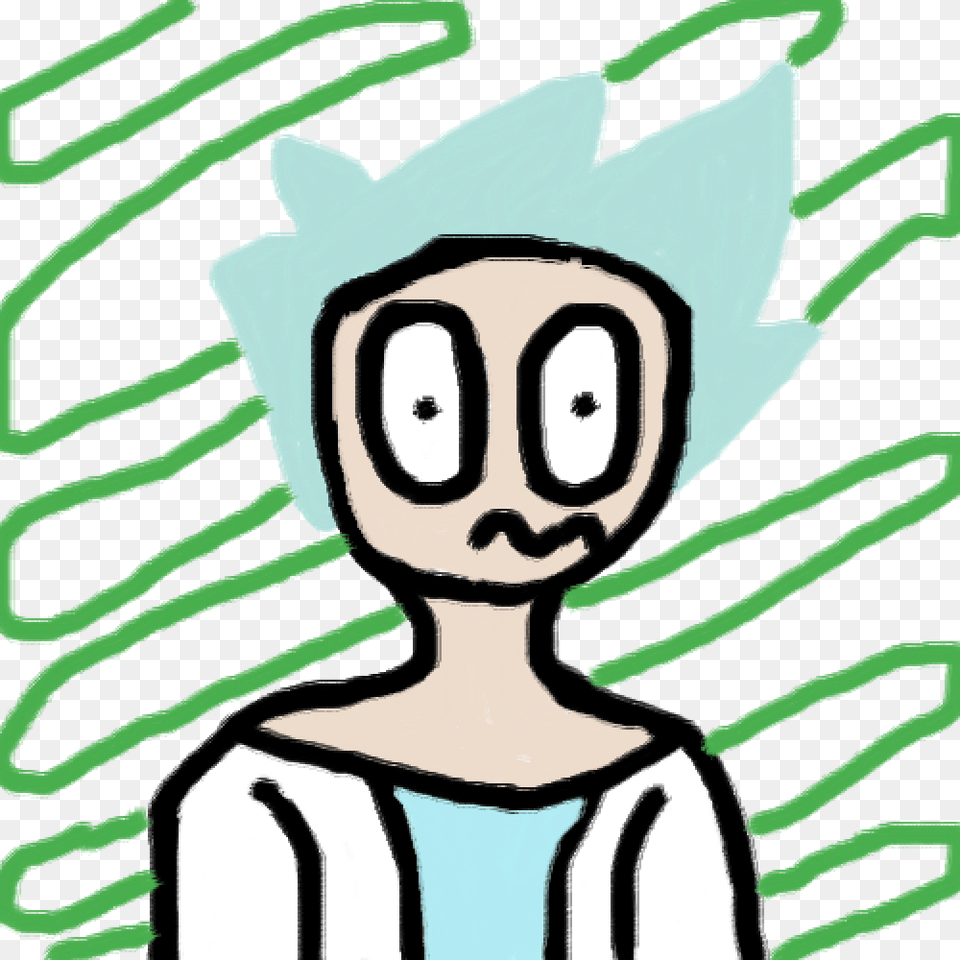 Brush Tool Test Rick As Morty, Art, Baby, Person, Face Free Transparent Png