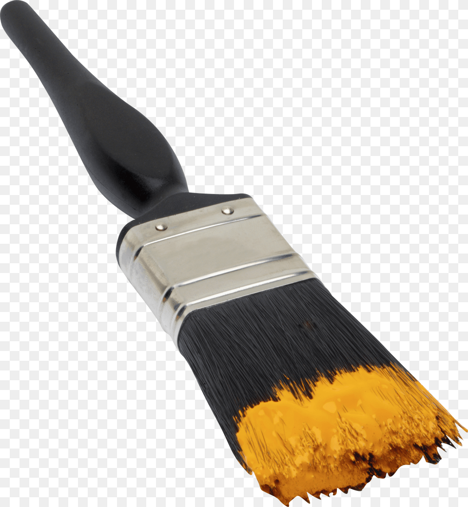 Brush Yellow Paintbrush, Device, Smoke Pipe, Tool Png Image