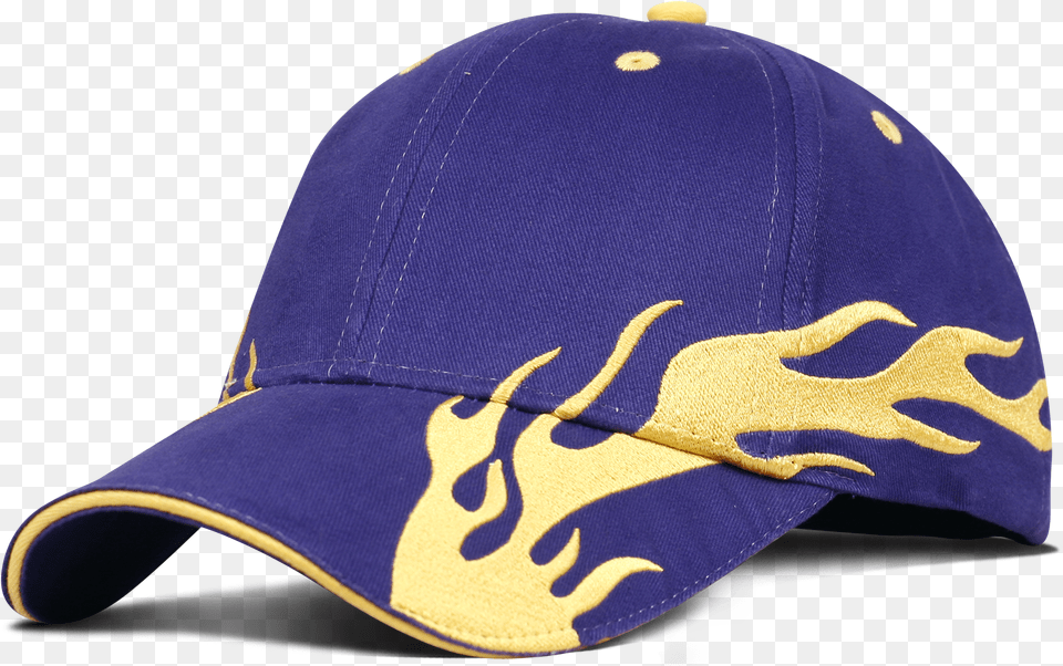 Brushed Cotton With Flames For Baseball, Baseball Cap, Cap, Clothing, Hat Free Png Download
