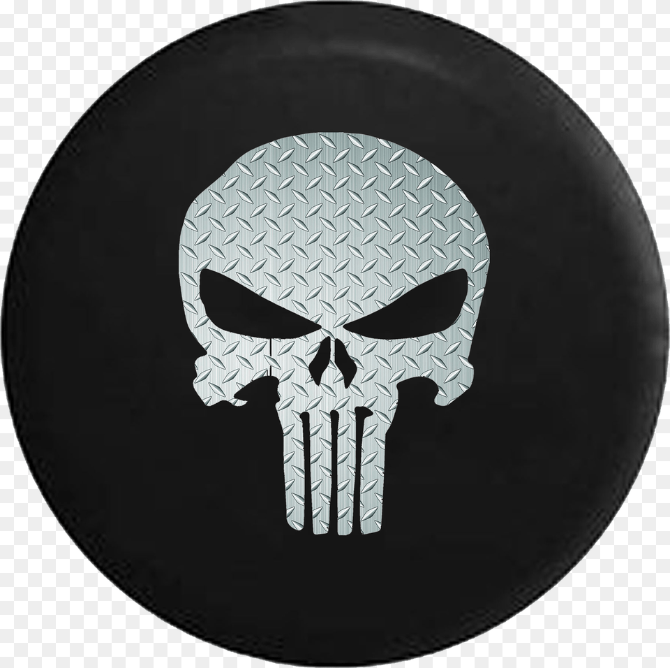 Brushed Steel Diamond Plate American Patriot Punisher Punisher Skull Free Png