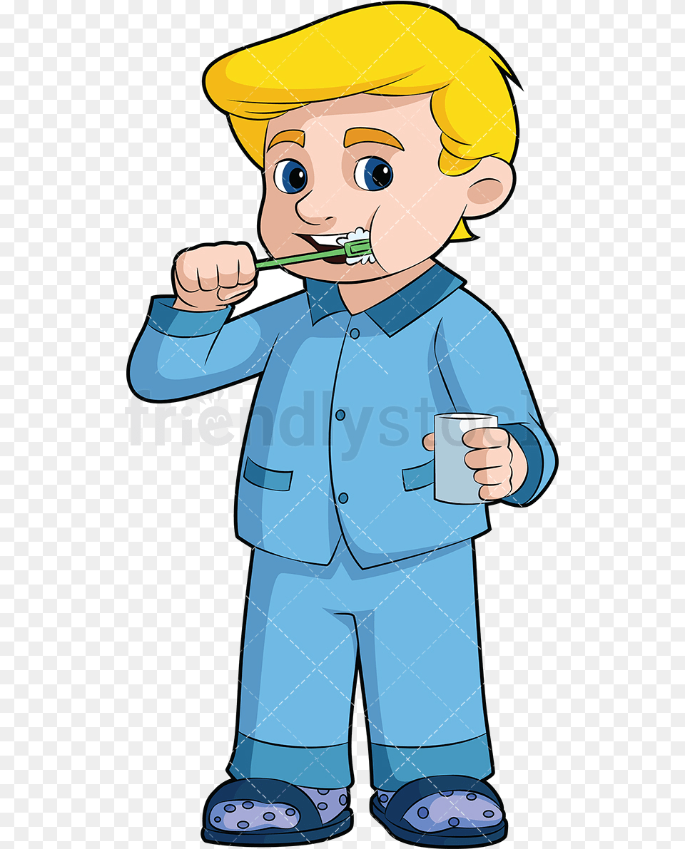 Brushing Teeth Clipart Cartoon Child Boy Brushing His Teeth Clipart, Photography, Baby, Person, Cutlery Png