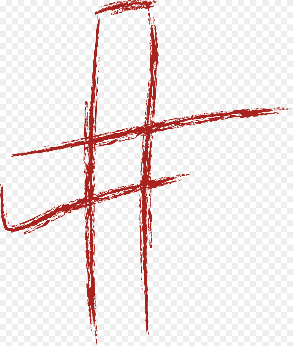 Brushstroke Cross In Red St Petri Lutheran Church, Symbol, Sword, Weapon Free Png Download