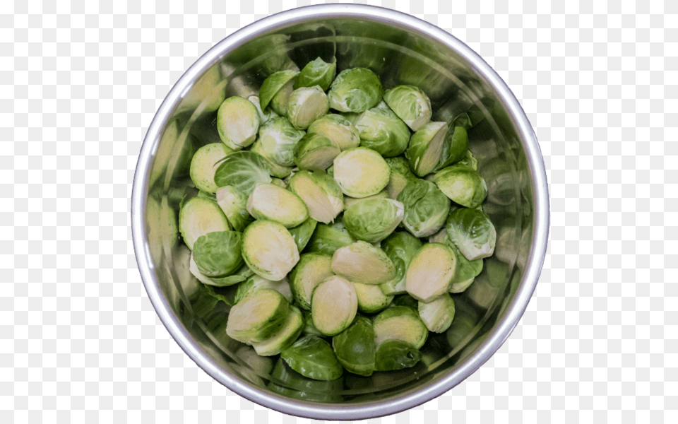 Brussel Sprouts In Stainless Steel Cutout Brussels Sprout, Food, Produce, Brussel Sprouts, Plant Png Image