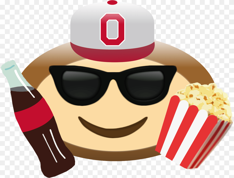 Brutus Buckeye Eating Popcorn, Food, Snack, Accessories, Sunglasses Png