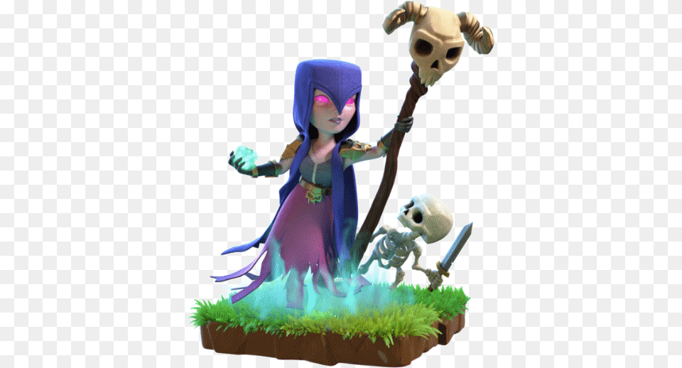 Bruxa Sorciere Clash Of Clans, Figurine, Adult, Female, Person Free Png Download