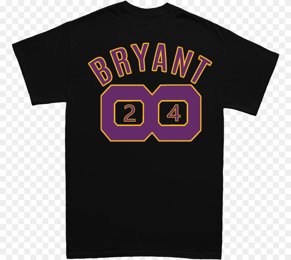 Bryant Forever Tee Blackxpurplexgold, Clothing, Shirt, T-shirt Png Image