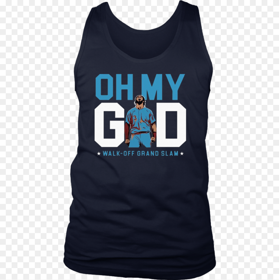 Bryce Harper Oh My God Walk Off Grand Slam T Shirt Active Tank, Clothing, T-shirt, Adult, Male Png Image