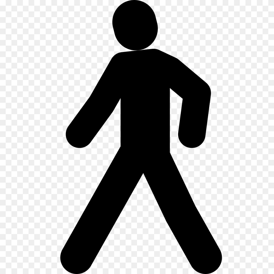 Bsicon Walk Clipart, Silhouette, Person, Walking, Pedestrian Free Png Download
