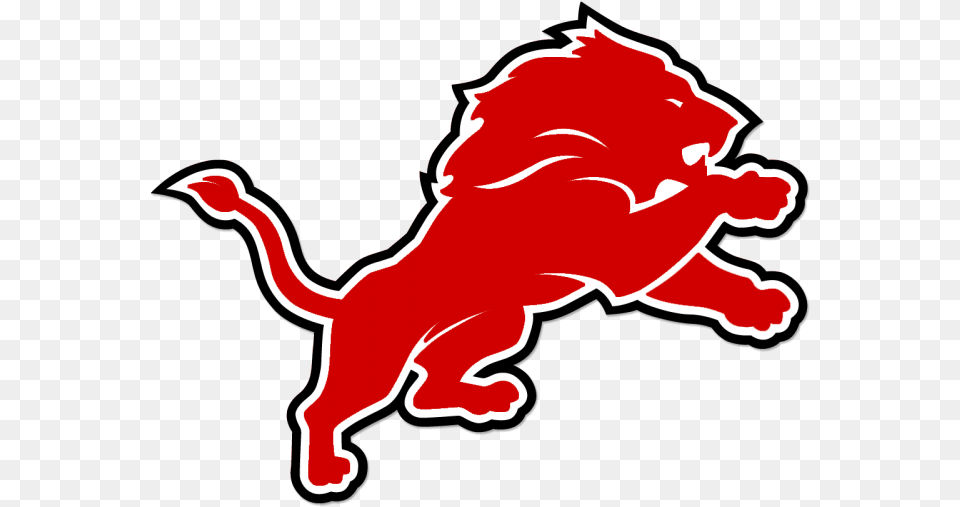 Bskstv Baxter Springs Lions Red Lion Football Logo, Food, Ketchup, Cupid Png Image