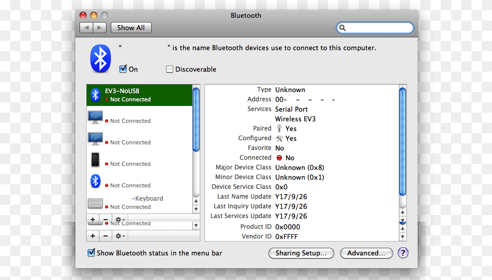 Bt Info For Ev3 Bluetooth On Apple Mac, File, Webpage, Text Png